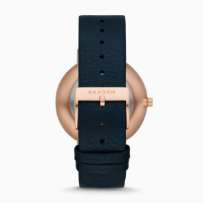 Horlogeband Skagen SKW2972 Leder Blauw 16mm